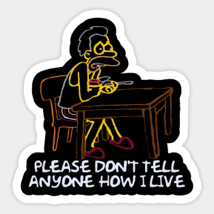 Lenny At Home Sticker